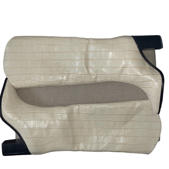 Schutz Analeah Egg Shell Croc Boots - Picture 9 of 13